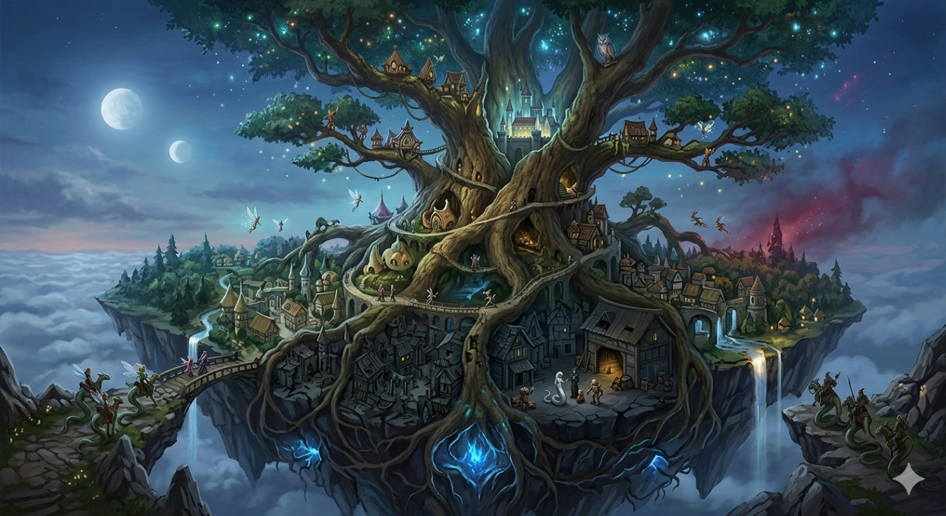 The World Tree | Friends & Fables - AI RPG World